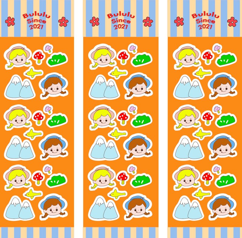 BULULU STICKER SHEET - 贴纸 - 纸 