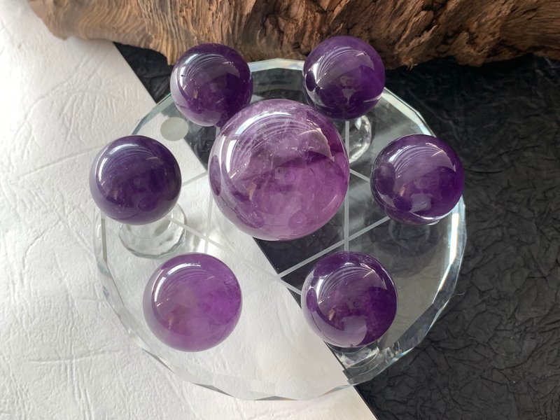 快速出货 天然紫水晶七星阵 招贵人 开智慧 稳定心神 2 - 摆饰 - 水晶 紫色