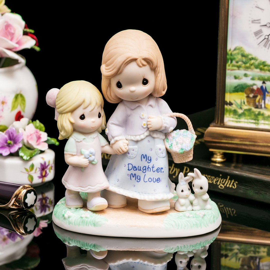 Precious Moments 2007母女情深瓷偶My Daughter My Love - 玩偶/公仔 - 瓷 