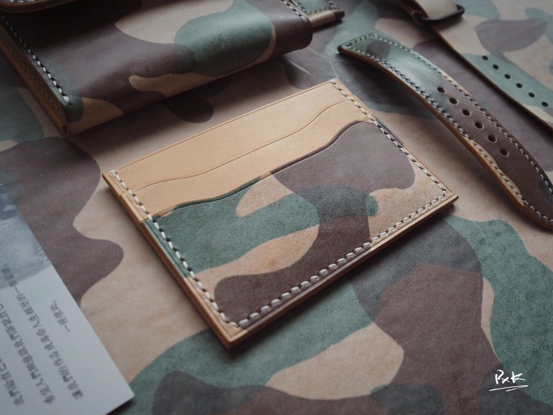 纯手工牛皮卡套悠游卡包零钱包 颜色款式可定制化 可订制刻字礼物 - 零钱包 - 真皮 多色