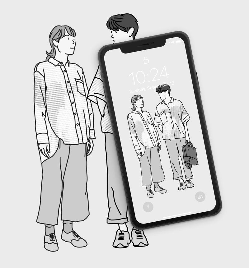 【Customized Gift】Turn yourself into Manga - 电子手绘真人画像/绘画/插画 - 其他材质 