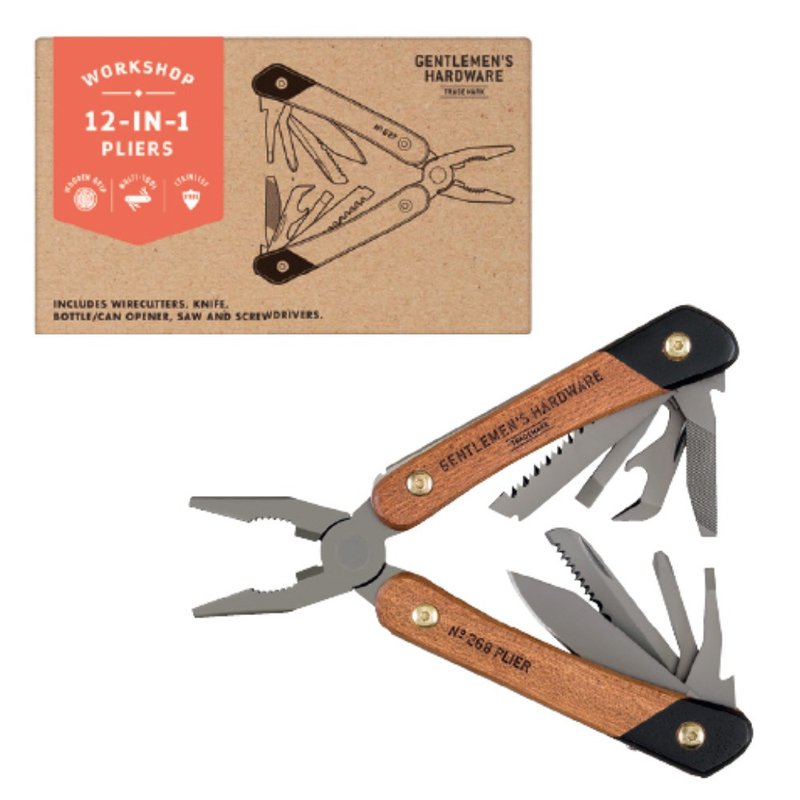 【Gentlemen's Hardware】钳子多功能工具 - 露营用品 - 不锈钢 咖啡色