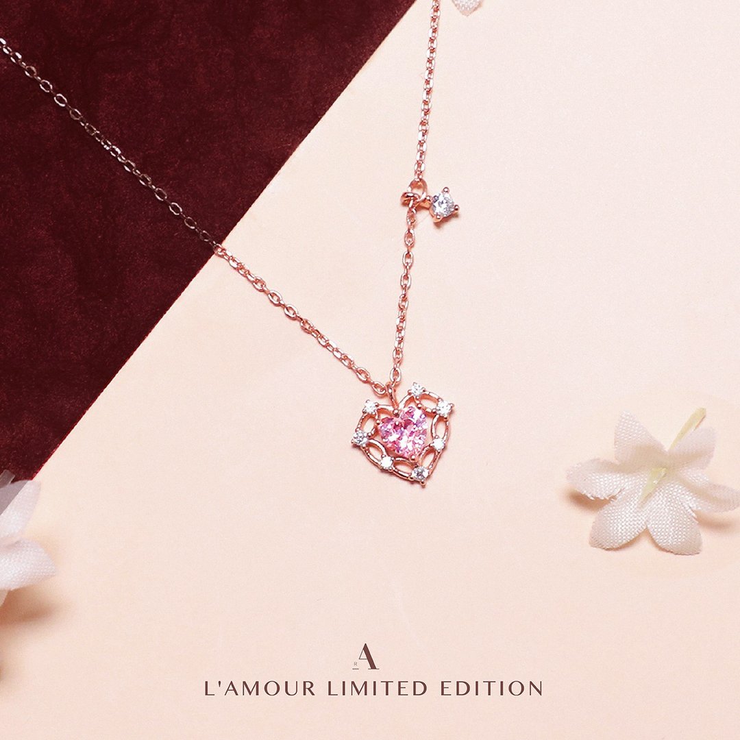 L'amour 爱情密语项链 - 项链 - 纯银 