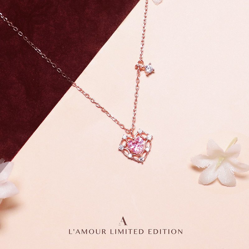 L'amour 爱情密语项链 - 项链 - 纯银 