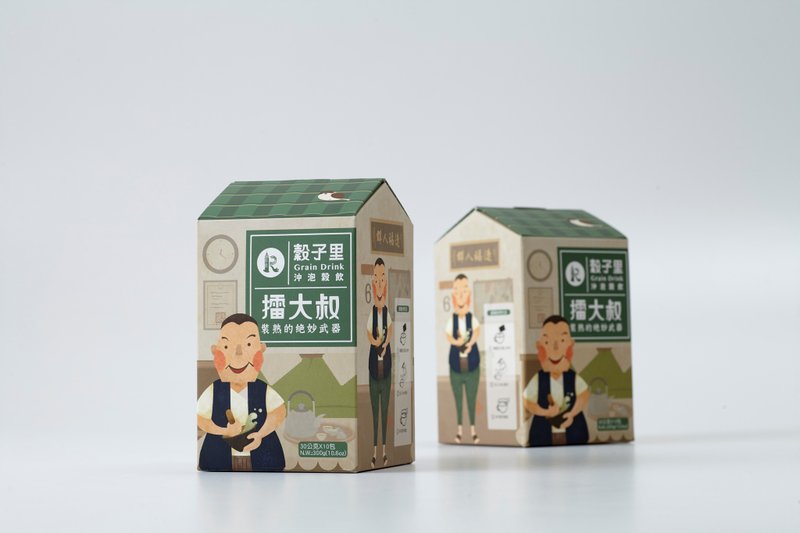 谷子里擂大叔 - 谷物麦片 - 其他材质 绿色