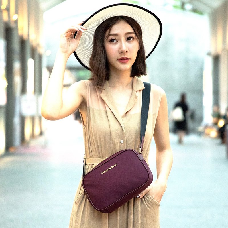 【金安德森】Chic 现代都会女孩小方包-紫色 - 侧背包/斜挎包 - 尼龙 紫色