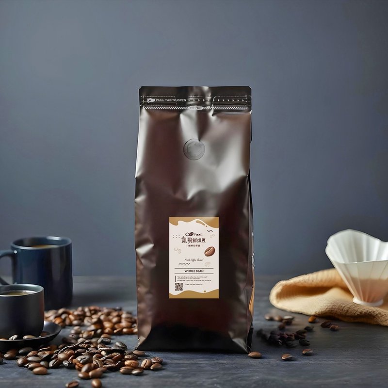 CoFeel凯飞 鲜烘咖啡豆│中深焙│2.3磅│1公斤 - 咖啡 - 其他材质 咖啡色