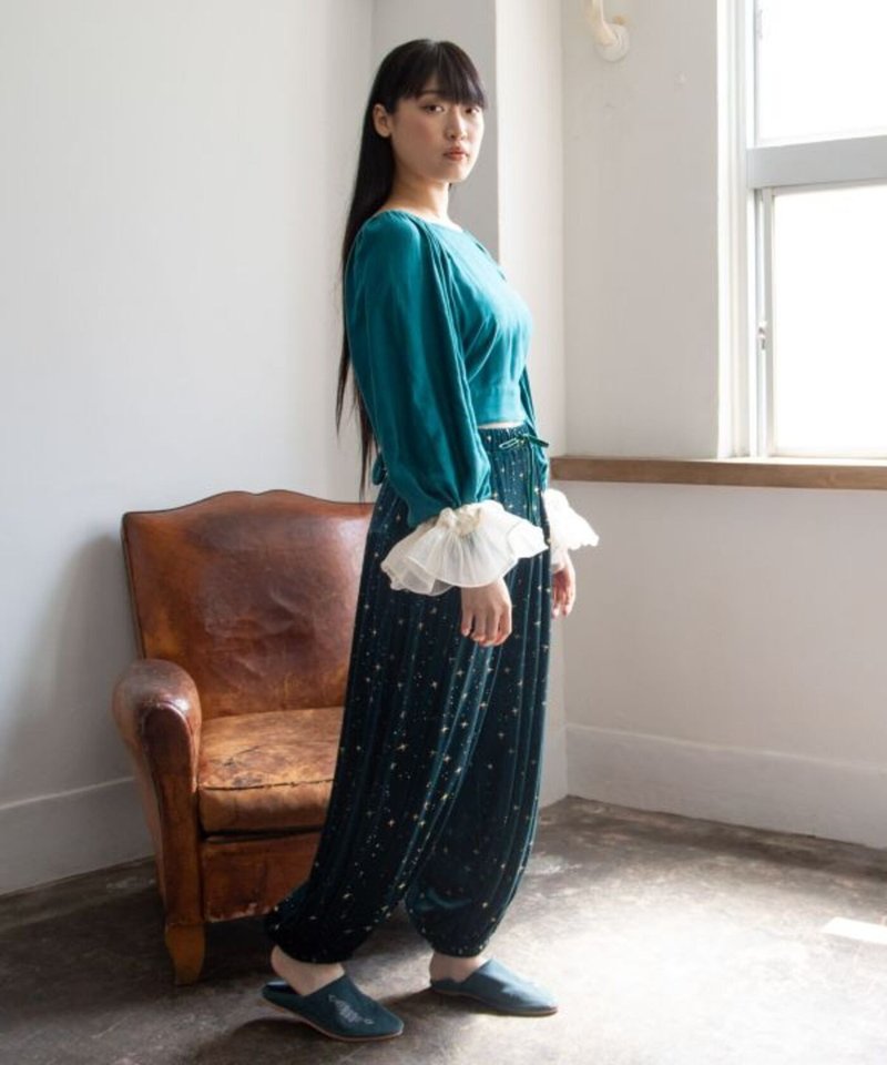 【热门预购】星光绒面宽松长裤 (3色) CAS-5306 - 女装长裤 - 其他材质 