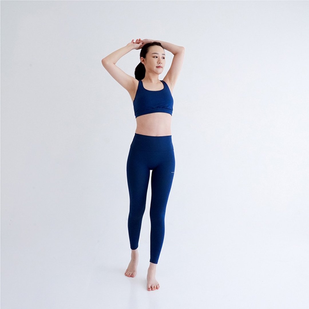 【Mukasa】FITNESS 高弹运动紧身裤 - 电力蓝 - MUK-22961 - 女装瑜珈服 - 其他材质 蓝色