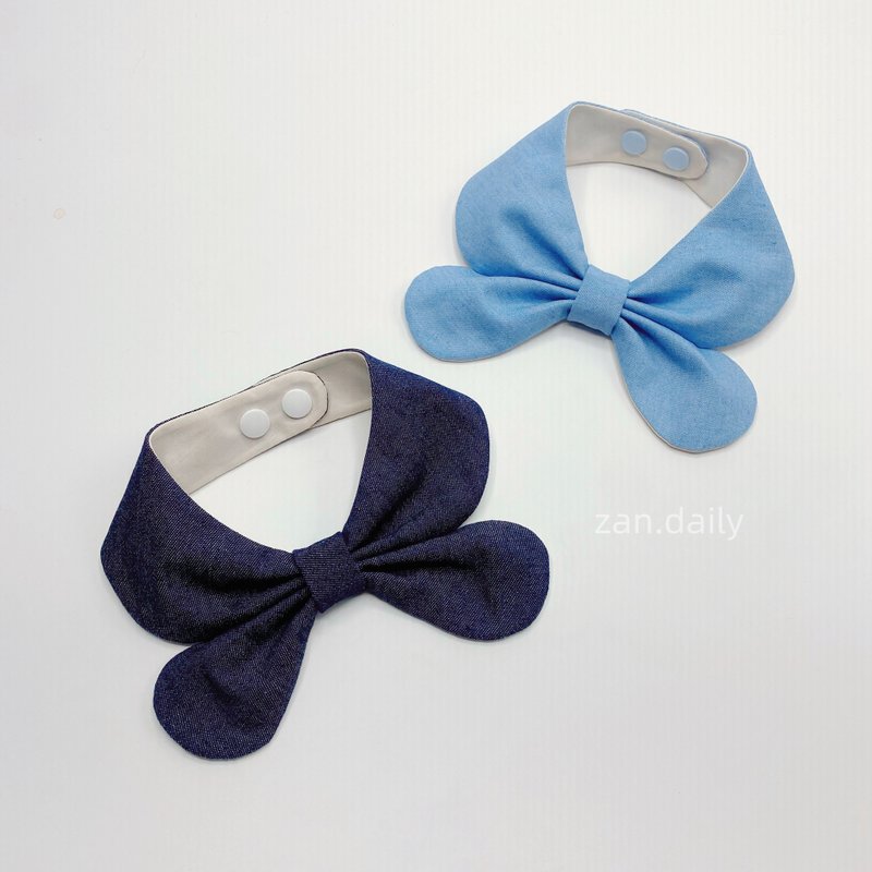 牛仔宠物领巾 - 衣/帽 - 棉．麻 蓝色