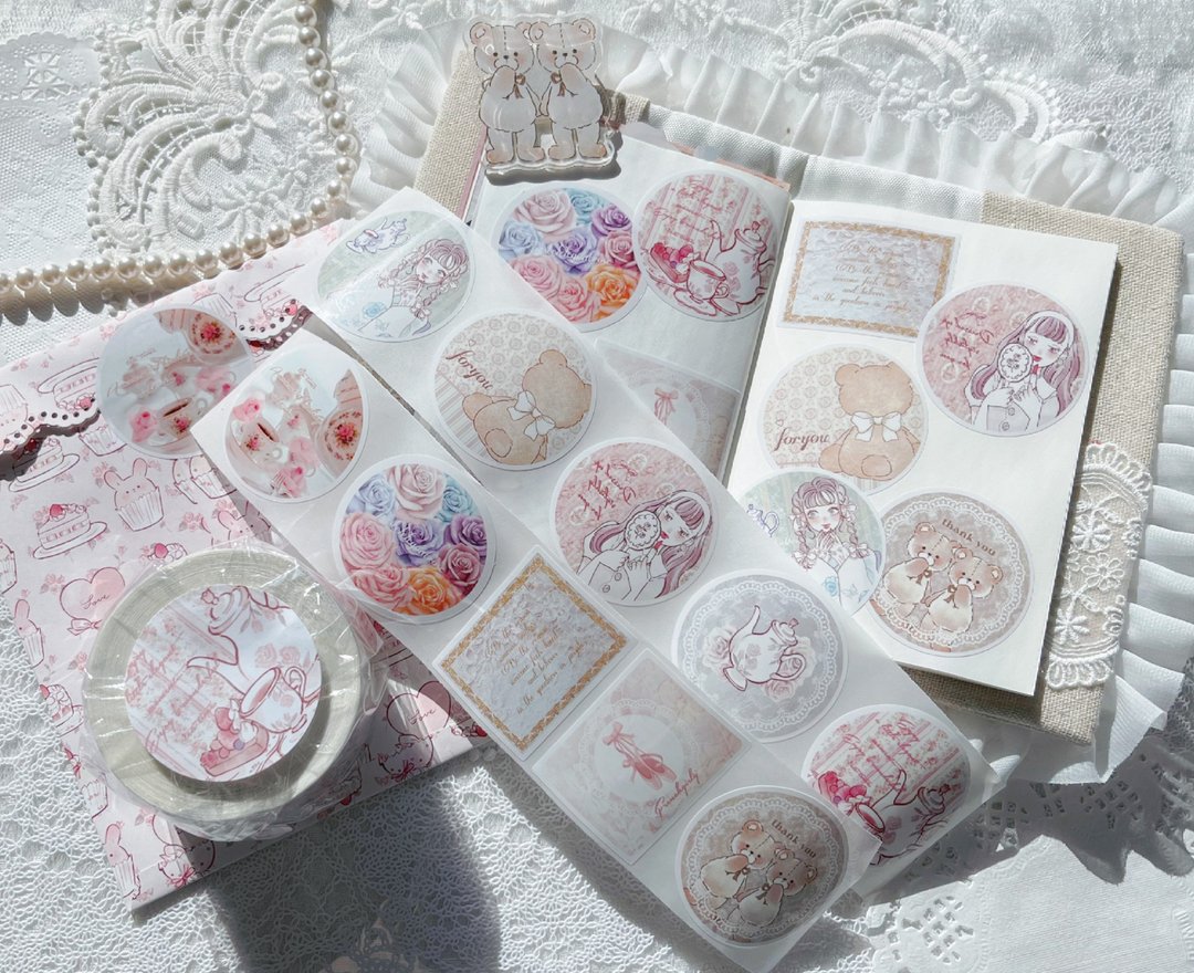 roll seal - 贴纸 - 纸 多色