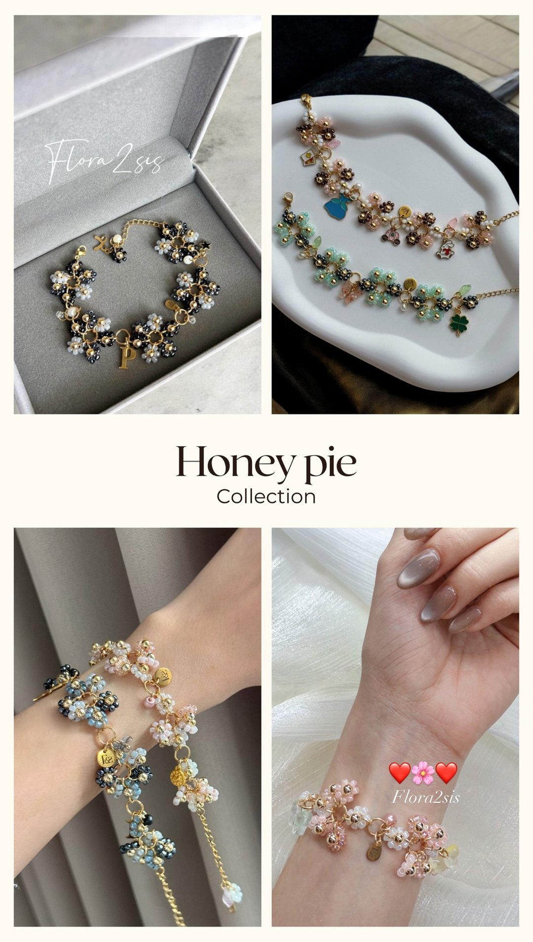 手链 Collection Honey pie - 手链/手环 - 不锈钢 金色