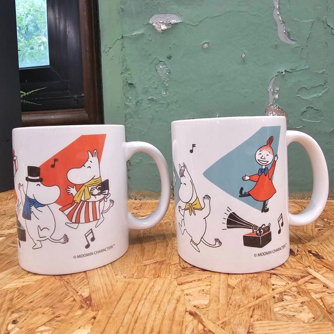 MOOMIN授权 | 马克杯 - 跳舞派对 (红/绿) - 咖啡杯/马克杯 - 陶 多色