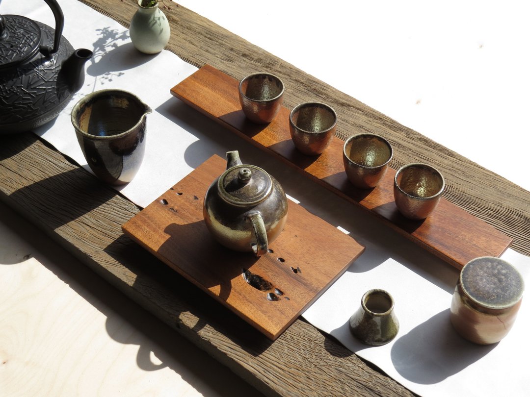 HO MOOD 解构系列—手作 原木茶盘 - 杯垫 - 木头 咖啡色