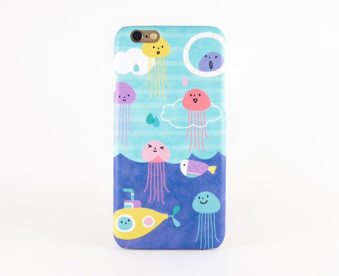 海洋世界小生物::手机壳 - 手机壳/手机套 - 塑料 蓝色