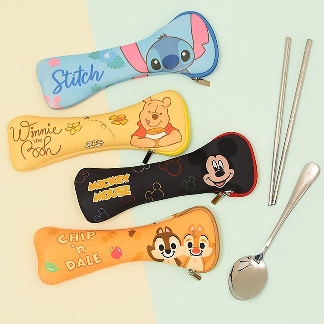 迪士尼 Disney 轻便餐具两件组 餐具组 环保餐具 携带式餐具 - 餐刀/叉/匙组合 - 其他材质 