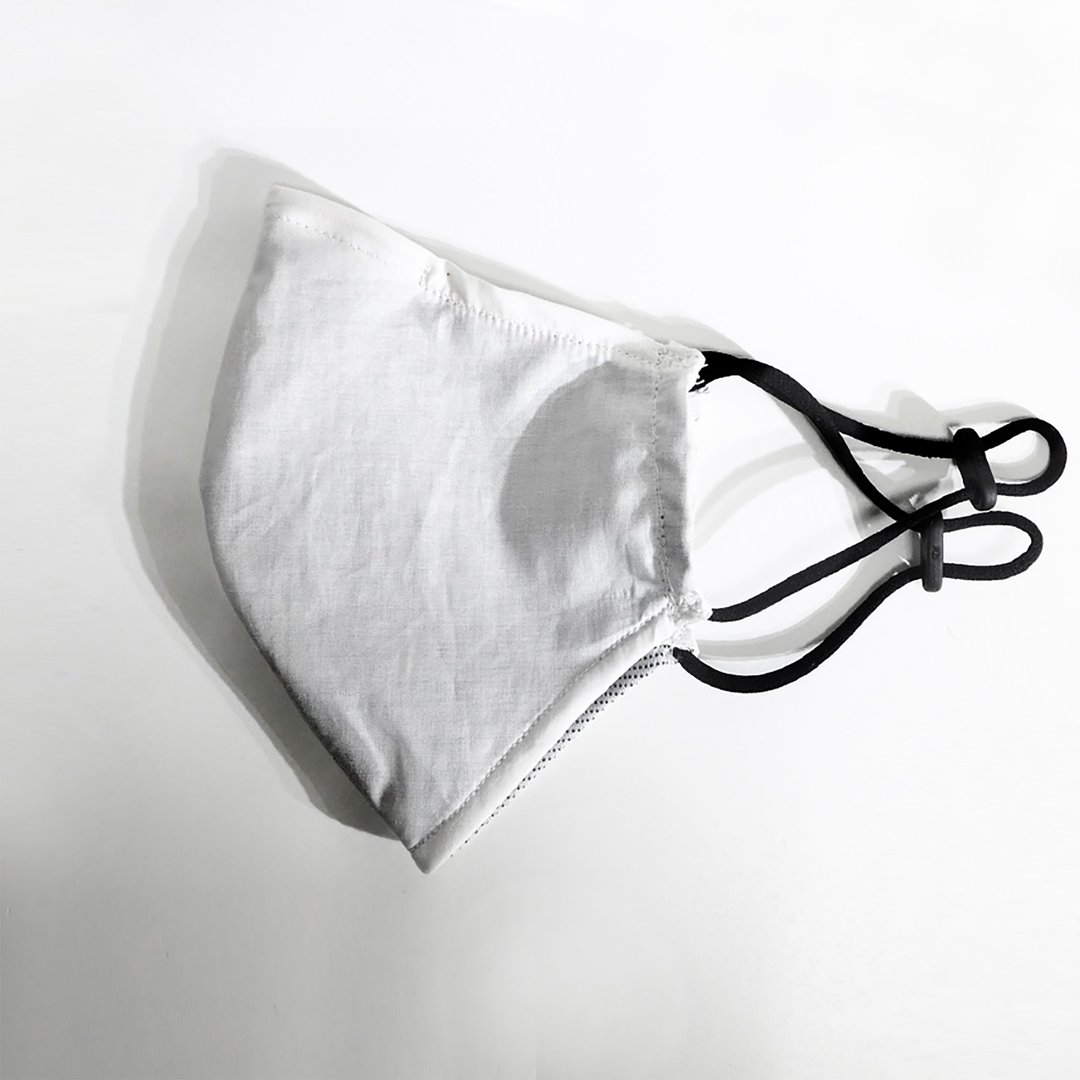 UN-2L-F AIRMASK 冷淡灰白 | 简约超轻量3D剪裁透气布口罩套 - 口罩 - 防水材质 白色