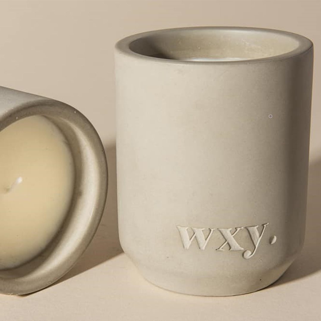 【掉漆微瑕疵】英国 wxy Studio1 水泥烛杯蜡烛 - 蜡烛/烛台 - 水泥 灰色
