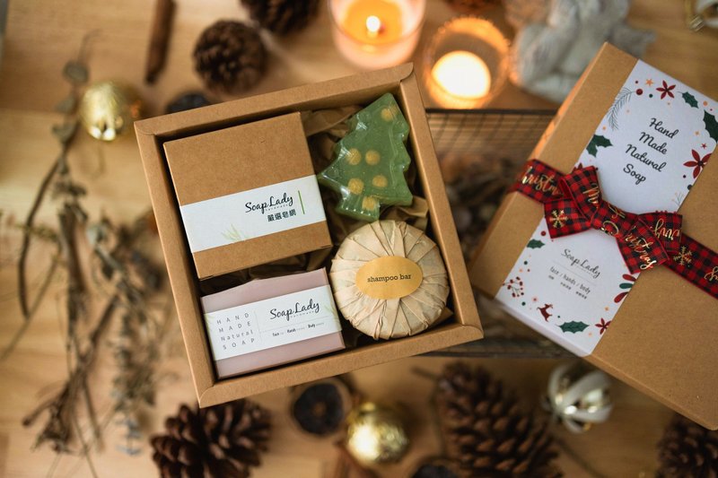 圣诞水晶球 经典肥皂礼盒 - 肥皂/手工皂 - 其他材质 多色
