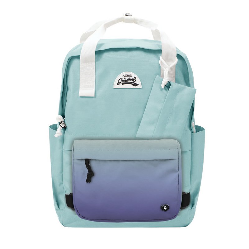 Grinstant混搭可拆组式15.6寸后背包 - 梦幻系列 (浅蓝色配渐变) - 后背包/双肩包 - 聚酯纤维 蓝色