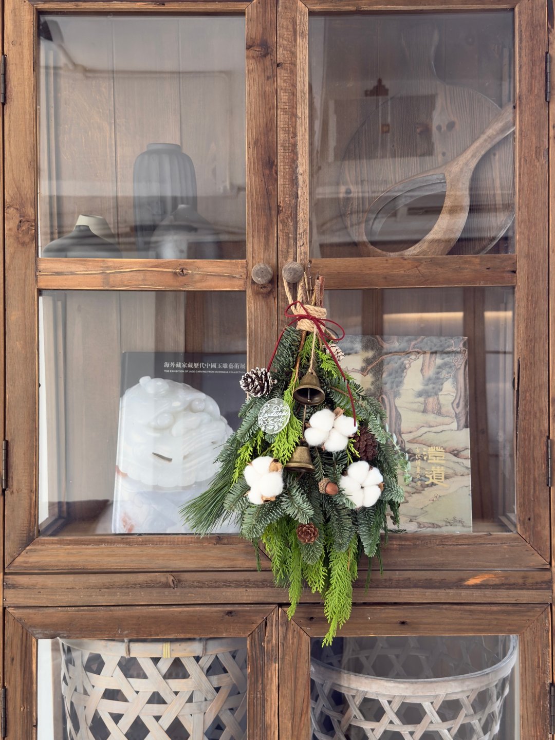 圣诞手工贵族松挂饰 Christmas door swag + Acrylic batch - 摆饰 - 植物．花 