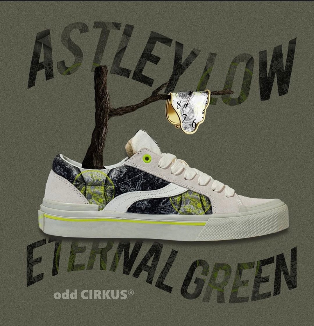 odd CIRKUS ASTLEY LOW ETERNAL GREEN 永恒 - 女款休闲鞋 - 橡胶 白色
