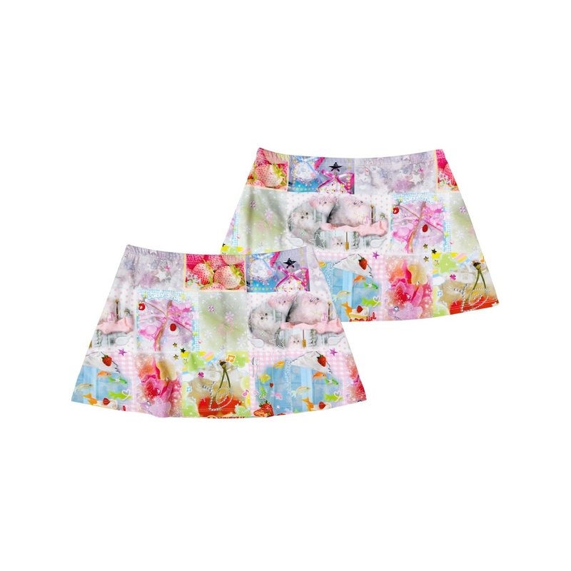 DADDY (LGS) | Lucky Girl Syndrome 幸运女孩印花短裙，可爱俏皮。 - 裙子 - 其他材质 