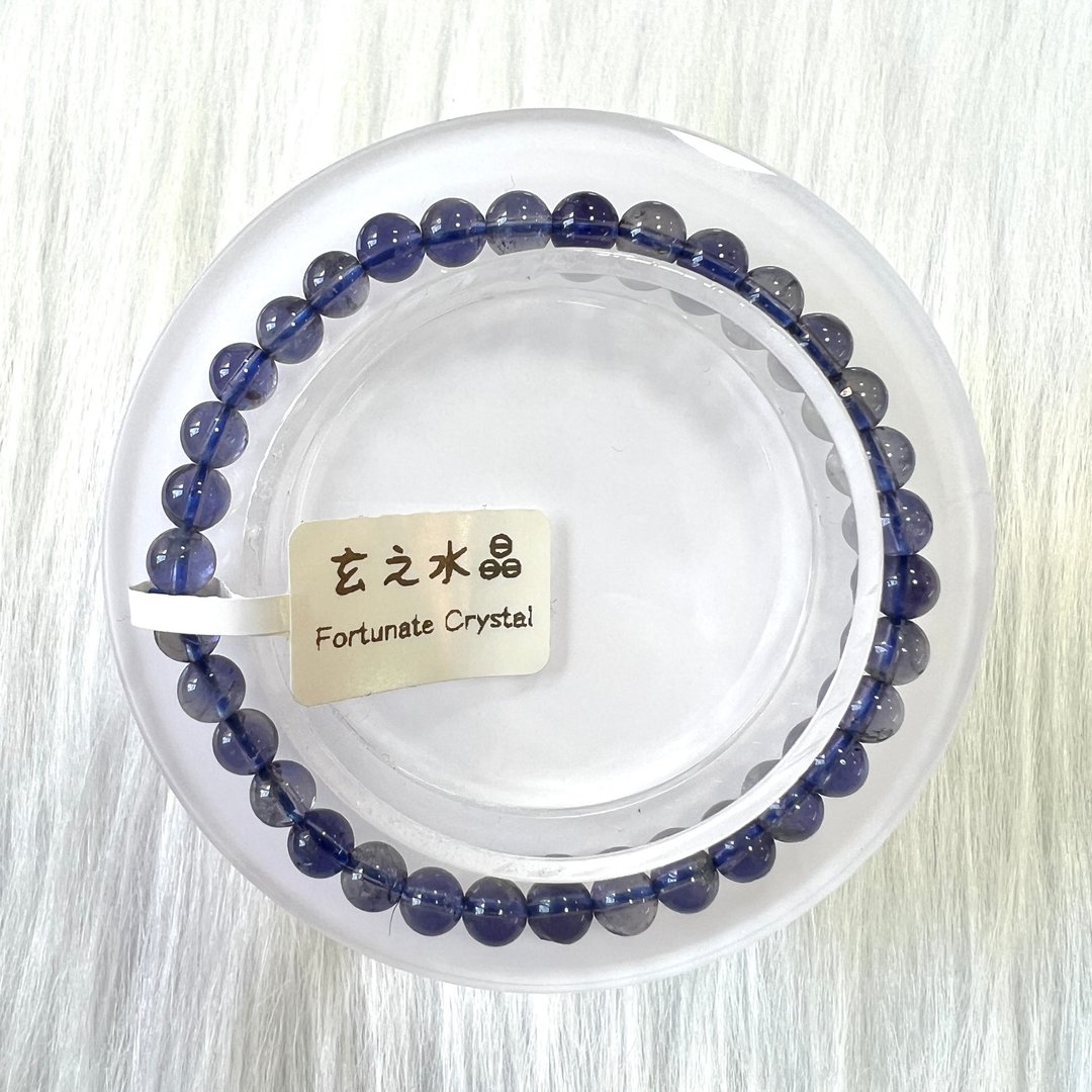 血滴紫堇青手串 | 水晶 | 水晶手串 | 水晶手链 | 水晶手 - 手链/手环 - 水晶 紫色