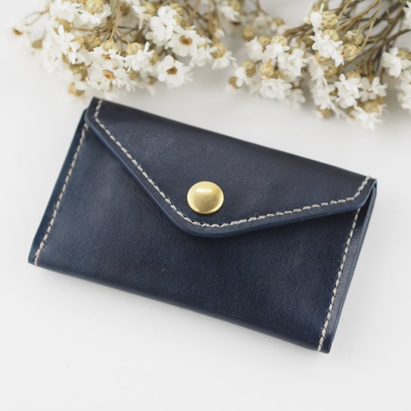 信封造型名片夹 名片盒 黑色 深蓝色 - 名片夹/名片盒 - 真皮 多色