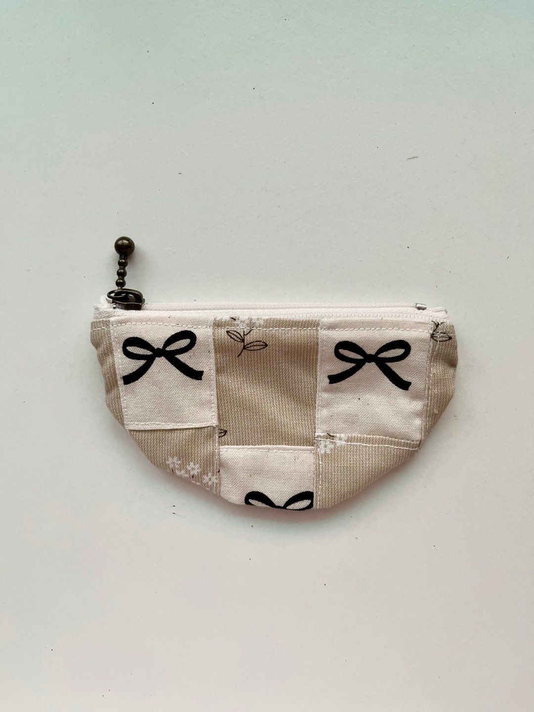 拼布半圆零钱包 - 零钱包 - 棉 多色