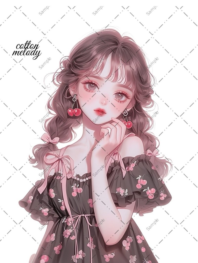 原创贴纸 no.1393 人物贴纸 原创贴纸 人物贴纸 女孩贴纸 原创人物贴纸 - 贴纸 - 纸 