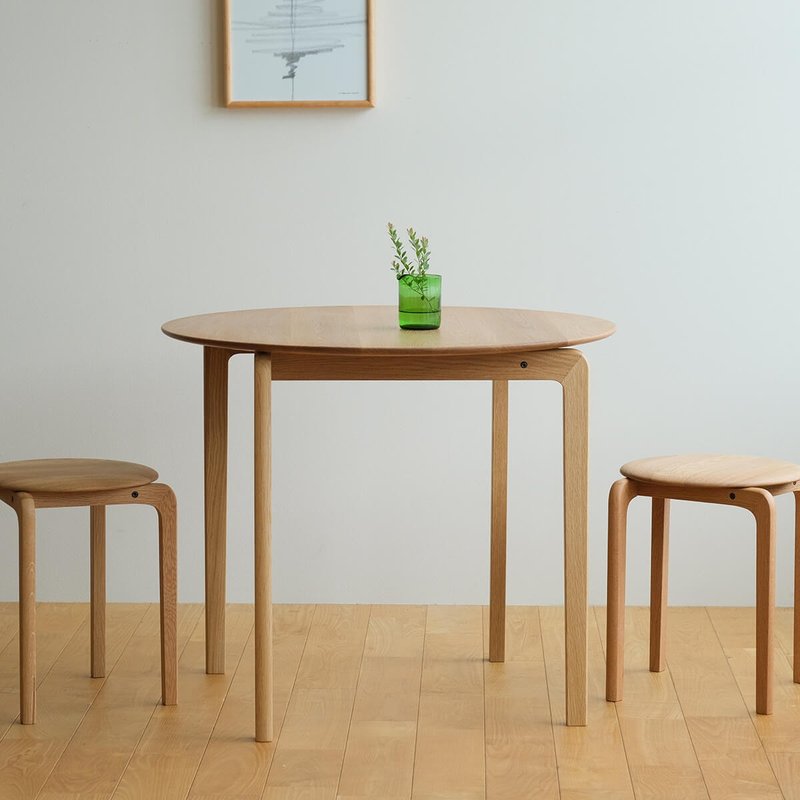 LISCIO | 圆形餐桌直径84cm（餐桌） - 餐桌/书桌 - 木头 