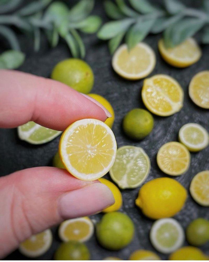 Miniature citrus. TUTORIALS polymer clay. Orange lemon lime mandarin grapefruit - 线上课程/教学影片 - 其他材质 