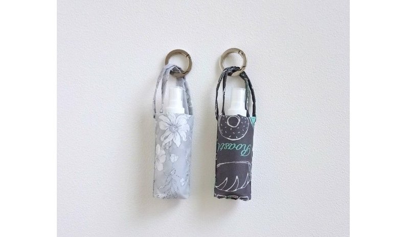 【BAC/酒精喷瓶随身袋(升级版)】防水尼龙布 可选色 可调长短可挂 - 收纳用品 - 防水材质 灰色