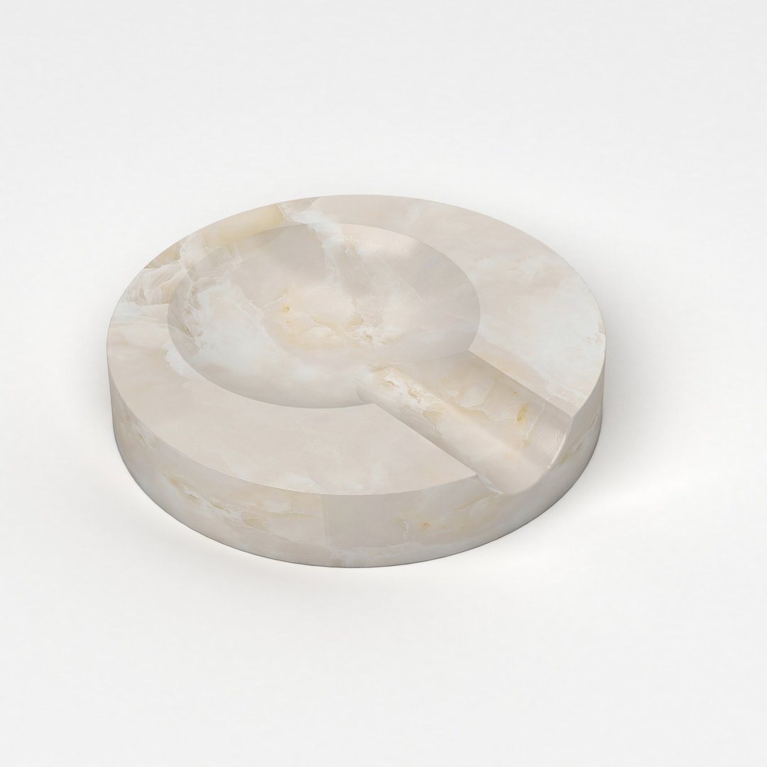 白玉石汤匙勺垫 - 厨房用具 - 其他材质 