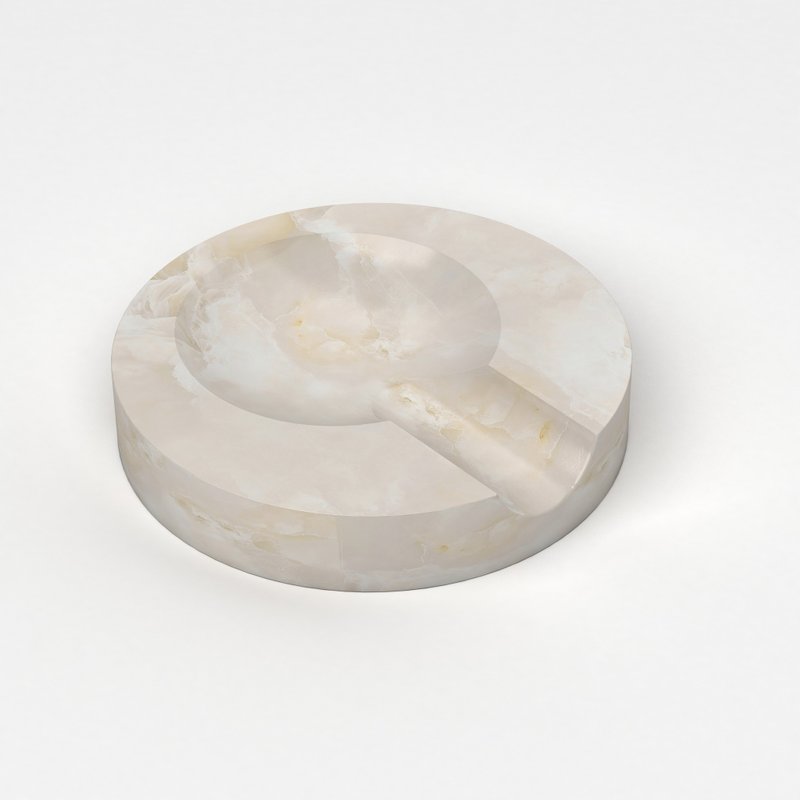 白玉石汤匙勺垫 - 厨房用具 - 其他材质 