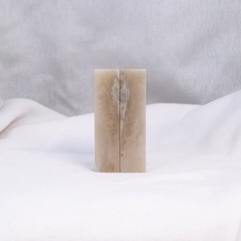 爱你一万年 / 宝泥斋定制结婚/情人对章 - 精品老挝石 - 印章/印台 - 石头 卡其色