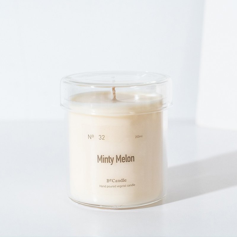 大豆蜡烛 - 32 薄荷・蜜瓜 (Minty Melon) - 蜡烛/烛台 - 蜡 