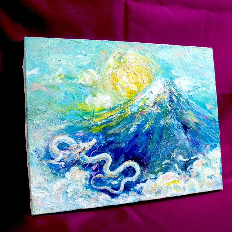 【Only One 原创图片】龙画 / 富士 / 图片 / 日本制 - 海报/装饰画/版画 - 压克力 蓝色