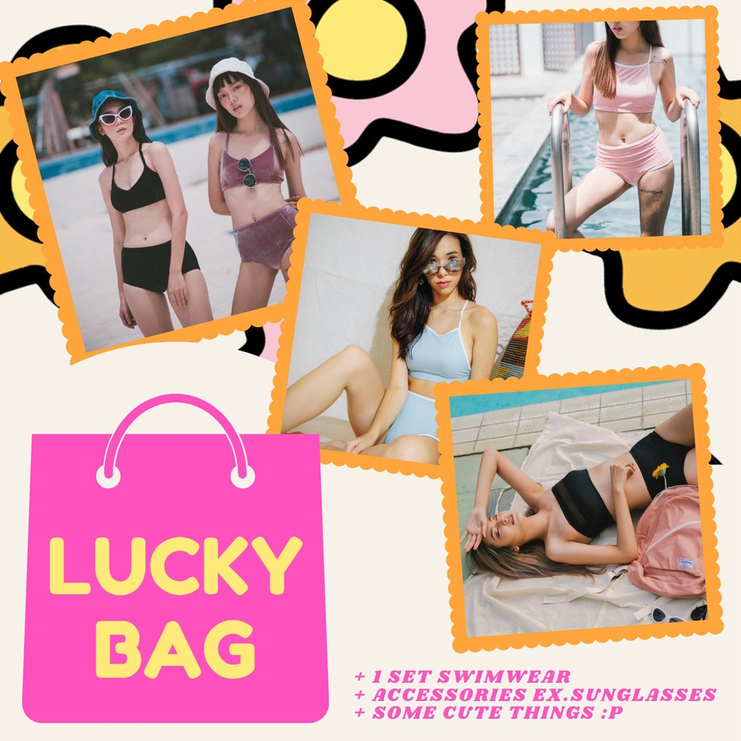 【Lucky Bag】Swimwear set for 2022 New Year - 女装泳衣/比基尼 - 聚酯纤维 多色