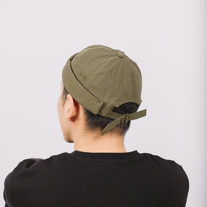 鹿造LUZAO 可调节圆顶帽 深绿色 男女同款 - 帽子 - 棉．麻 