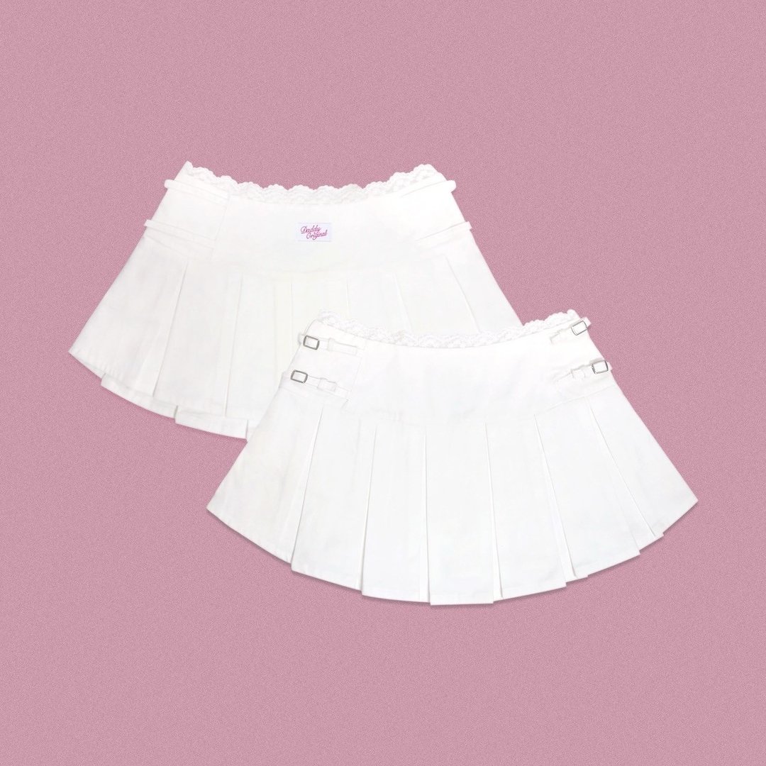 DADDY | Acacia Skirt 甜美低腰裙 - 裙子 - 其他材质 