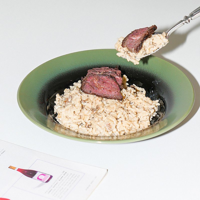 雾碗 23:00（黑/绿） - 碗 - 陶 绿色