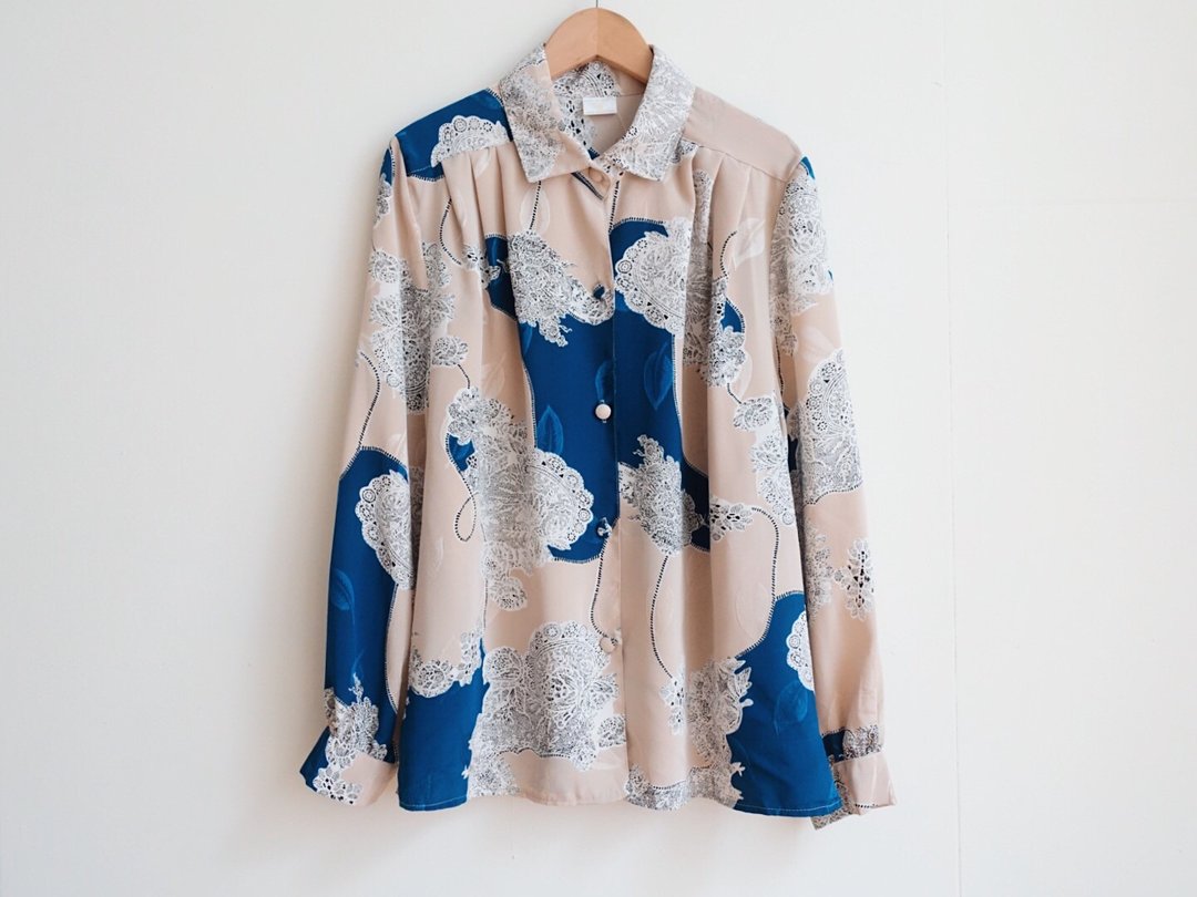 Vintage / 衬衫 / 长袖 no.219 tk - 女装衬衫 - 聚酯纤维 多色