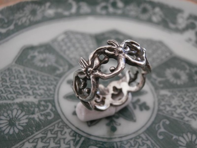 Water lily ring - 戒指 - 其他金属 