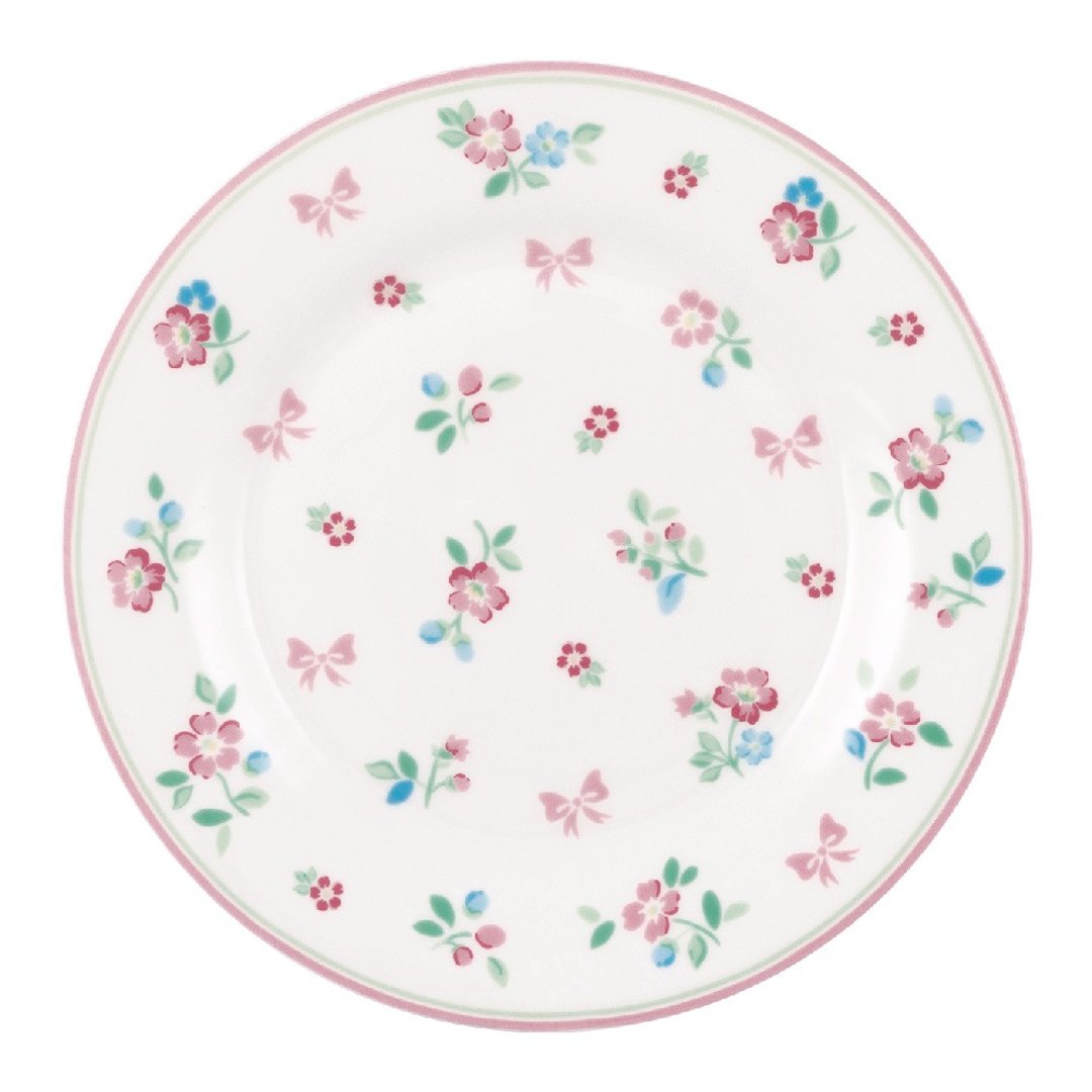 【新品】丹麦GreenGate Athea white 餐盘20.2cm - 盘子/餐盘/盘架 - 瓷 多色