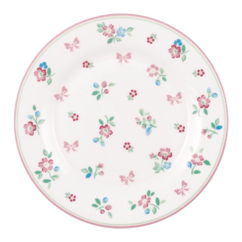 【新品】丹麦GreenGate Athea white 餐盘20.2cm - 盘子/餐盘/盘架 - 瓷 多色
