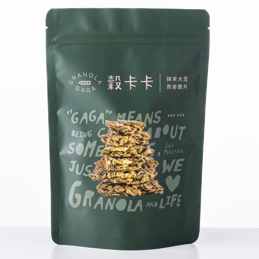 【谷卡卡经典 - 抹茶大豆口味】坚果燕麦脆片MATCHA GRANOLA - 谷物麦片 - 新鲜食材 绿色