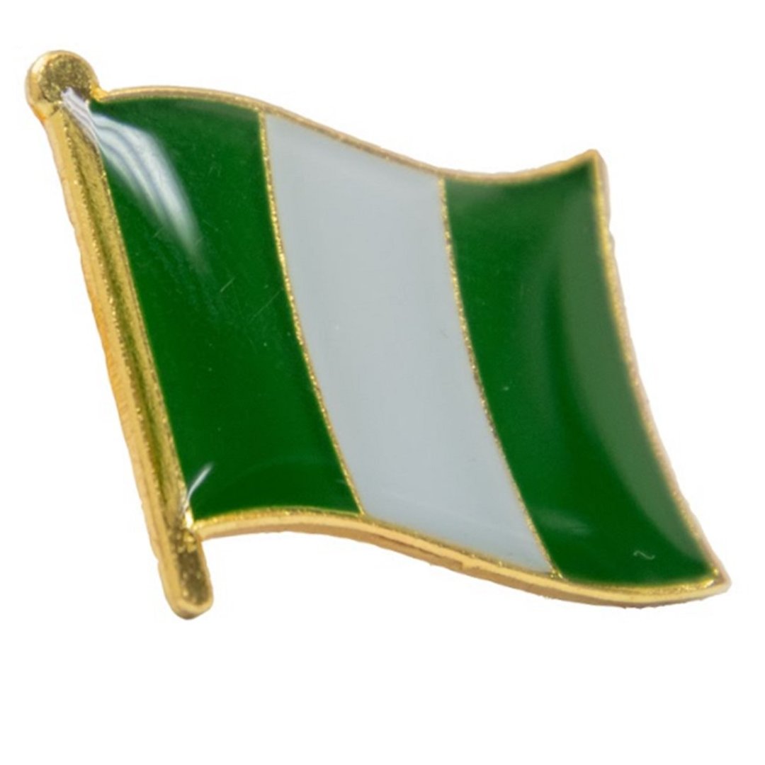 NIGERIA  尼日尔尔尔利亚 国旗 徽章 别针 国旗配饰 纪念徽章 国庆 辨 - 胸针 - 其他材质 多色