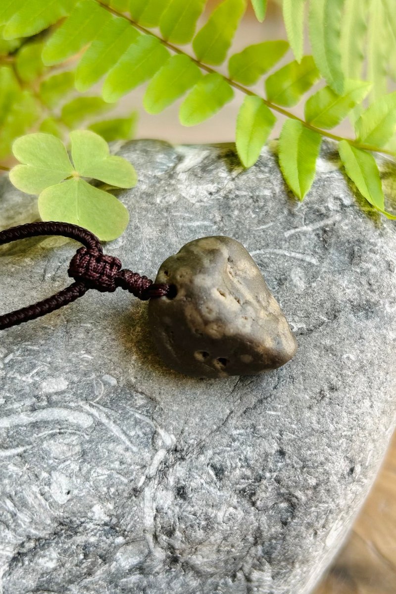 大自然的原创 & 一颗珊瑚虫小化石 一物一图 - 项链 - 石头 